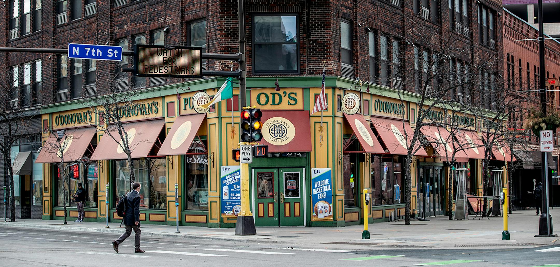 O'Donovan's Irish Pub was empty on St. Patrick's Day after a state order that closed bars and restaurants.