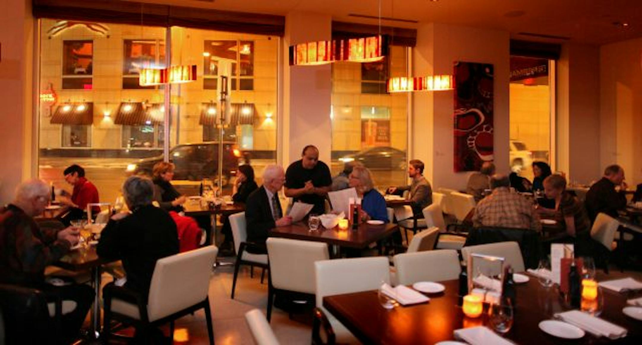 The main dining room of the Damico Kitchen, just before the shows open.