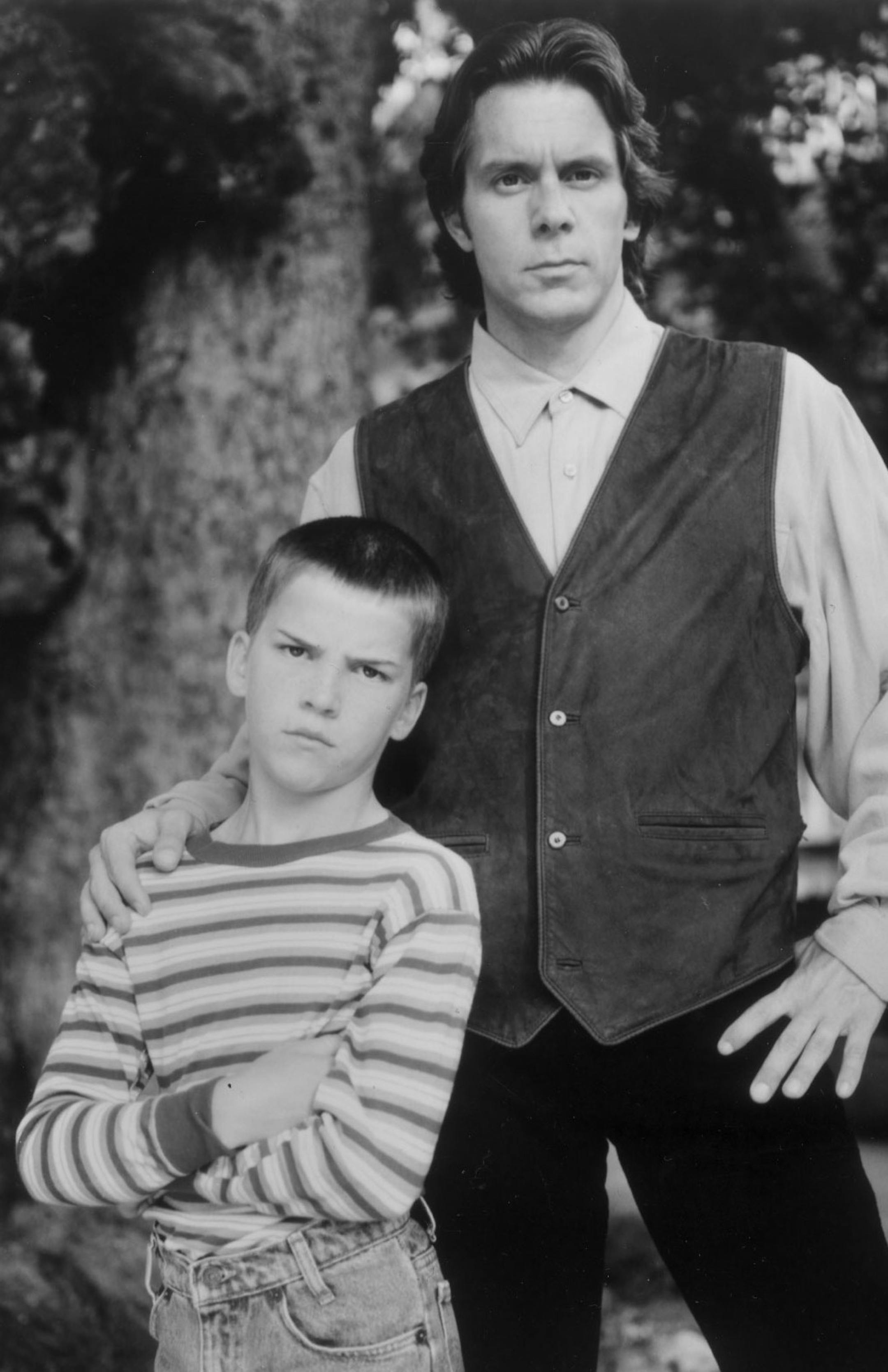 gary cole (right) and lucas black in the CBS television series "american gothic"