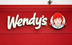 The Wendy's sign is seen at a restaurant, Jan. 23, 2023, in Pittsburgh.