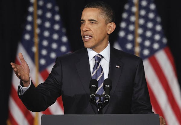 President Barack Obama outlines his fiscal policy during an address at George Washington University in Washington on Wednesday.