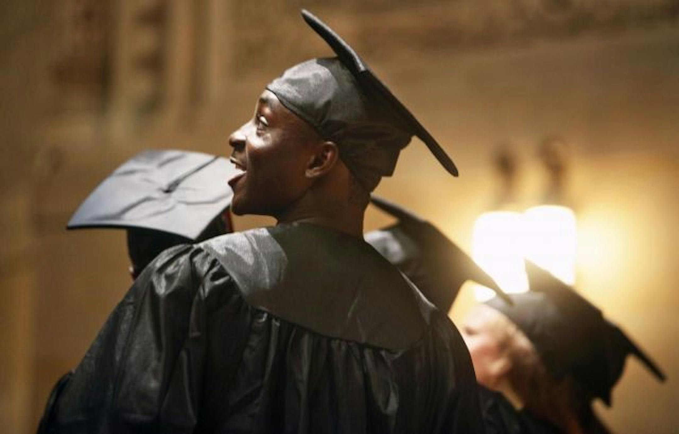 Before receiving his diploma Thursday as a graduate of Minneapolis South High School, Ambrose Achua glanced back at the audience. It was almost as though he was trying to spot a relative or retrace the lonely path that took him to this moment at Northrop Auditorium.