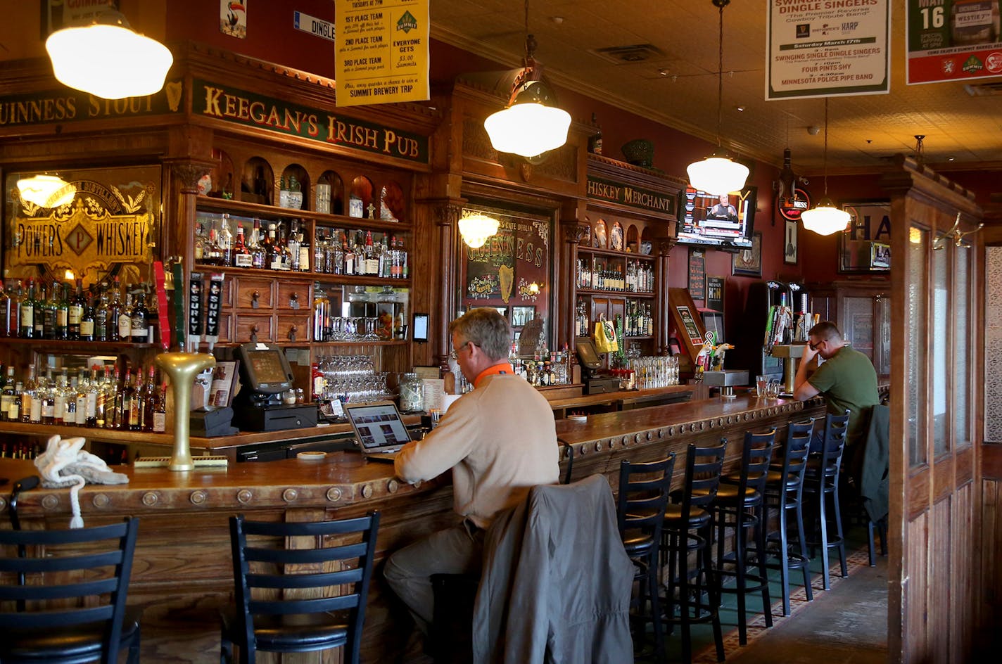 Keegan's Irish Pub in Minneapolis.