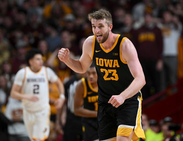 Iowa big man Ben Krikke dominated the Gophers in the two teams' first meeting this season.