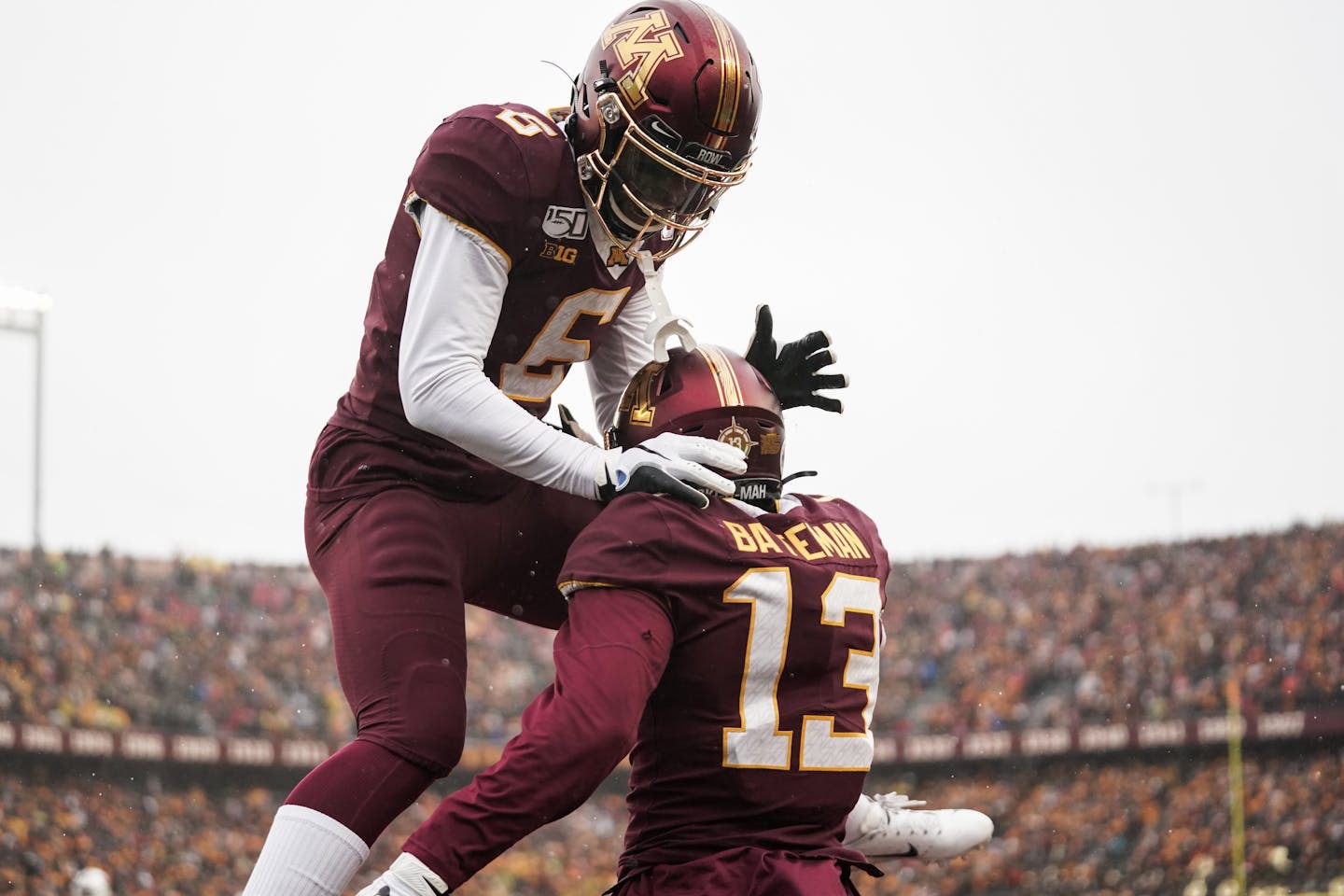 Gophers receivers Rashod Bateman, Tyler Johnson impress Auburn safety