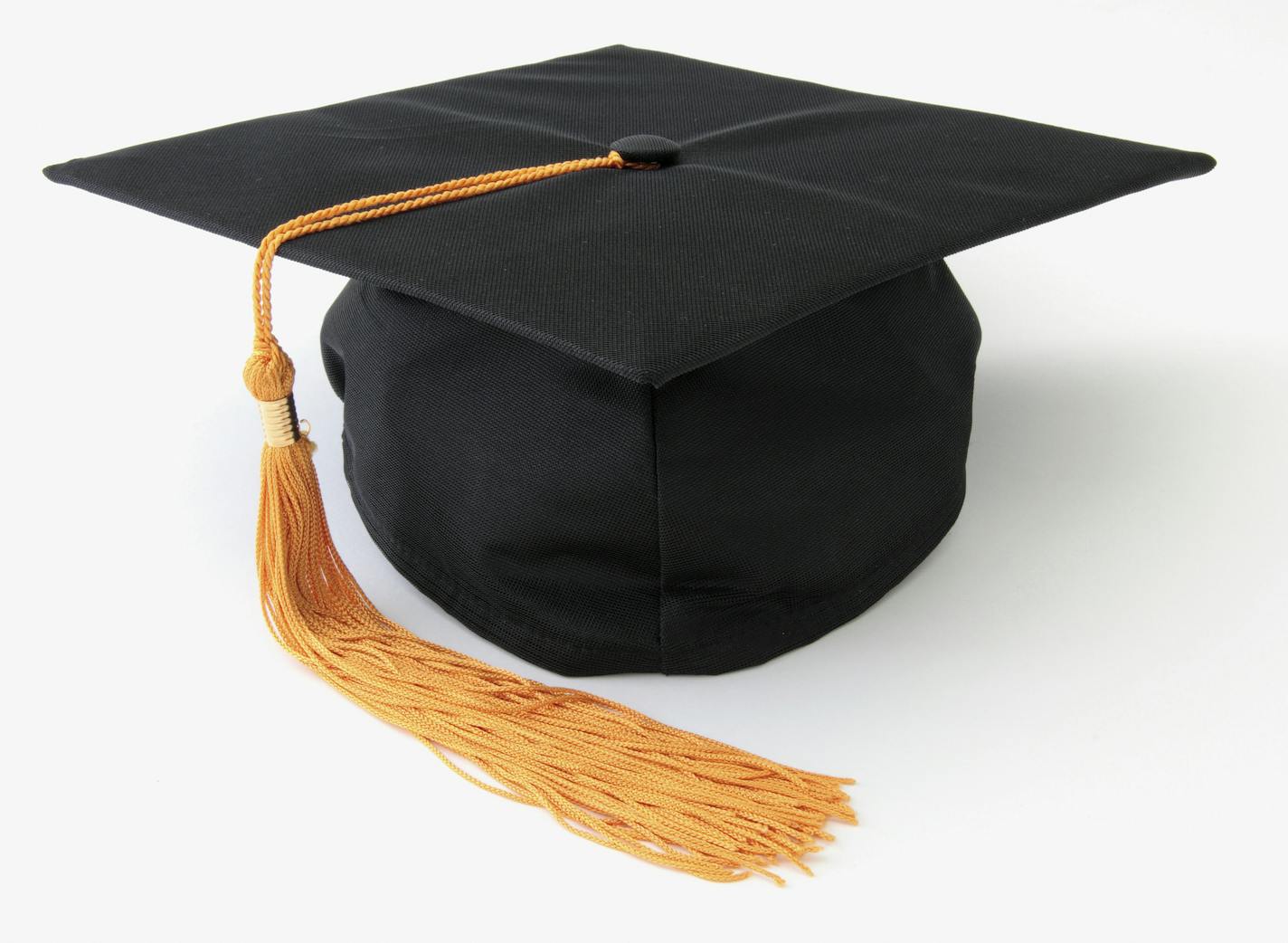 Graduation cap. Isolated object.