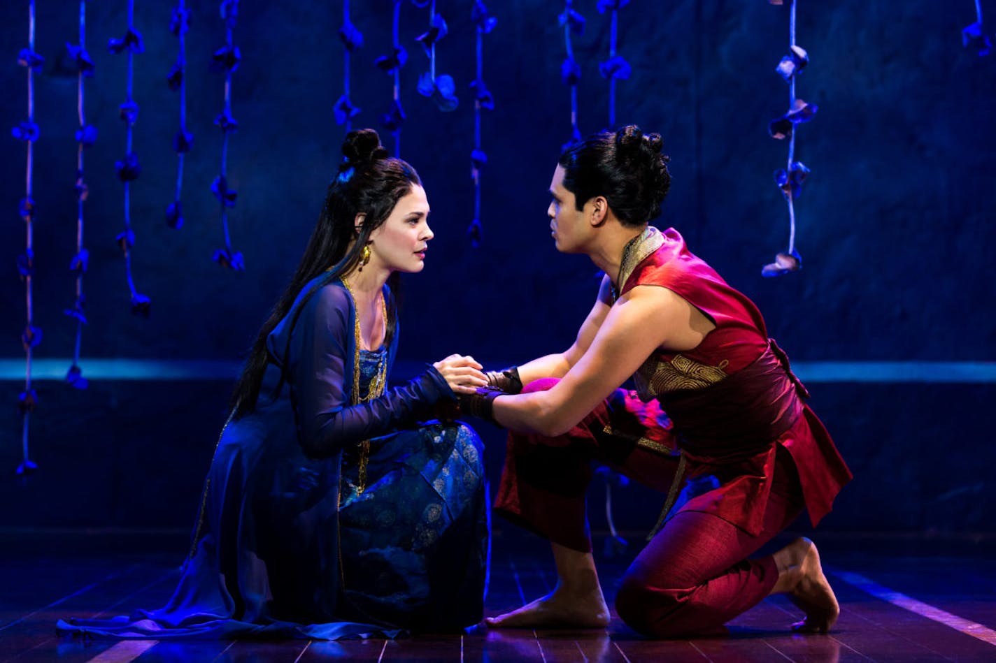 Manna Nichols and Kavin Panmeechao in Rodgers & Hammerstein's The King and I.