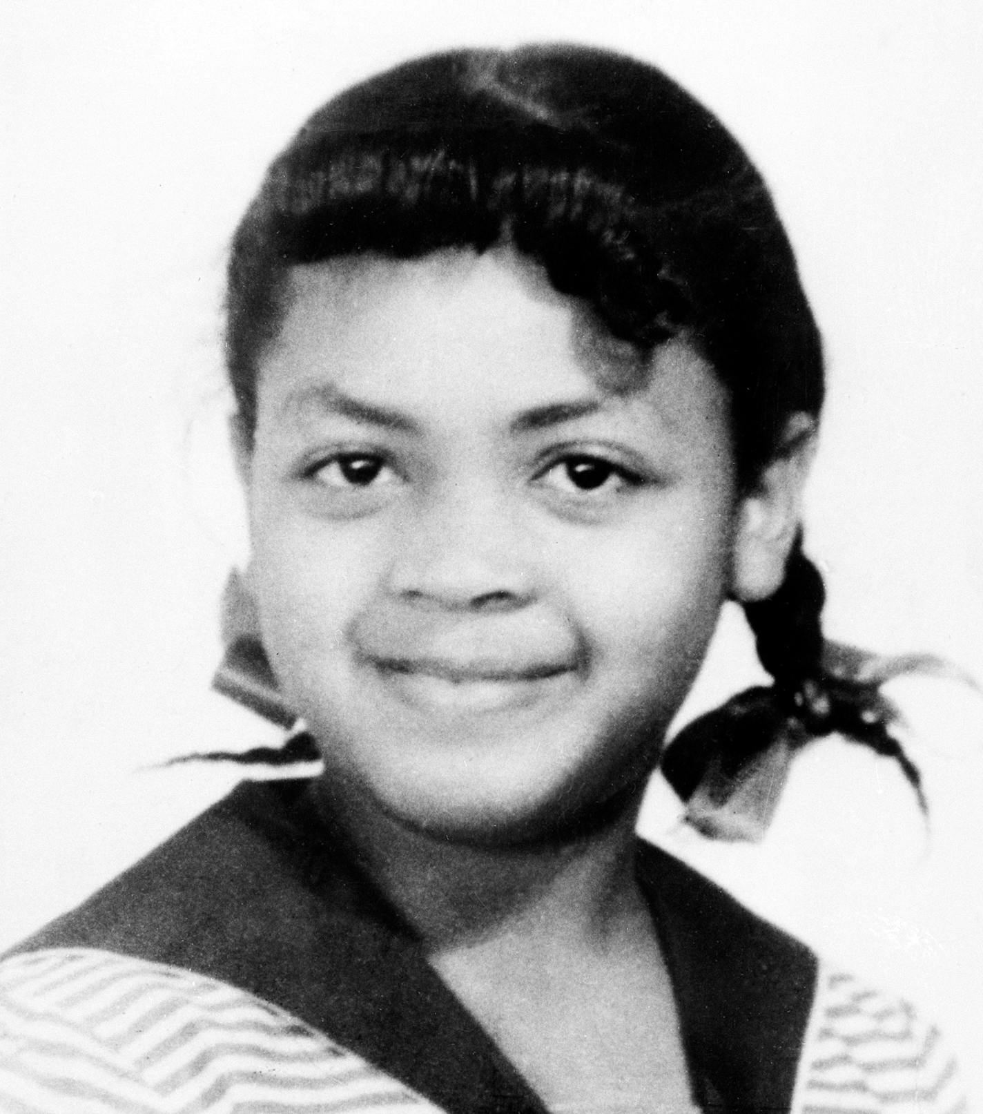 Linda Brown Smith, 9, is shown in this 1952 photo. Smith was a 3rd grader when her father started a class-action suit in 1951 of the Brown v. Board of Education of Topeka, Kan., which led to the U.S. Supreme Court's 1954 landmark decision against school segregation. (AP Photo) ORG XMIT: APHS200