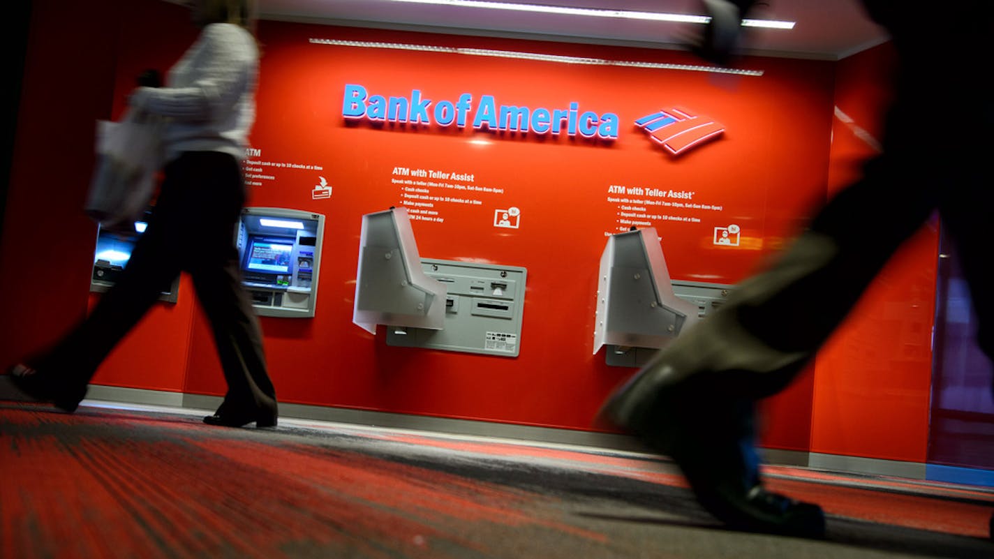 Bank of America's new locaton in the IDS Skyway. Bank of America is planning a big expansion in the Twin Cities, the heart of Wells Fargo and U.S. Bank country. ] GLEN STUBBE * gstubbe@startribune.com Tuesday, February 16, 2016