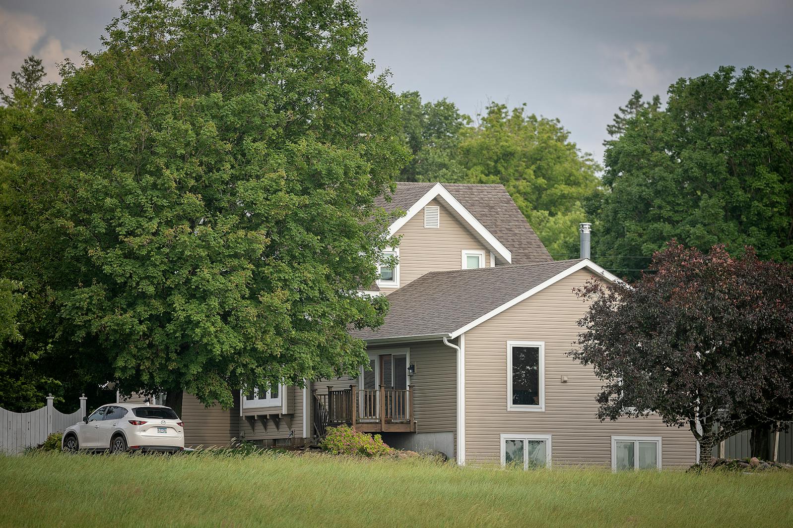 The home of Vance Boelter, who has been taken into custody on Sunday evening, in Green Isle, MN on Monday.