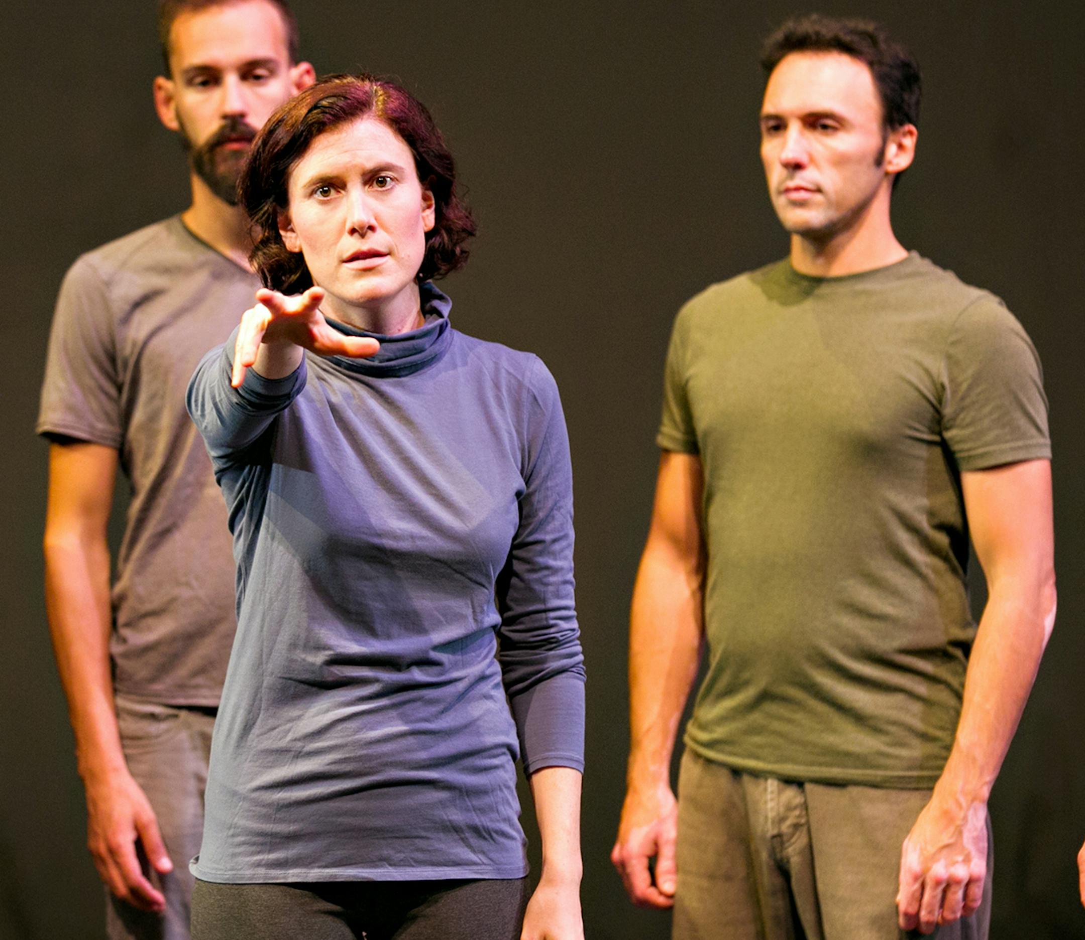 PHOTO CREDIT: Lauren B Photography L-R: Allison Witham, Joy Dolo, Alex Hathaway, Heather Bunch, Derek Lee Miller and Eric Marinus in "Emilie/Eurydice" by Illusion Theater.