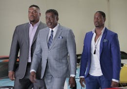 Sean Ringgold (Junior Duncan), Ernie Hudson (L.C. Duncan), and Darrin Henson (Orlando Duncan) star in "The Family Business" on BET (Photo: Business Wi