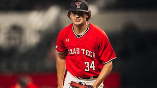 Andrew Morris of Texas Tech was taken by the Twins in the fourth round.
