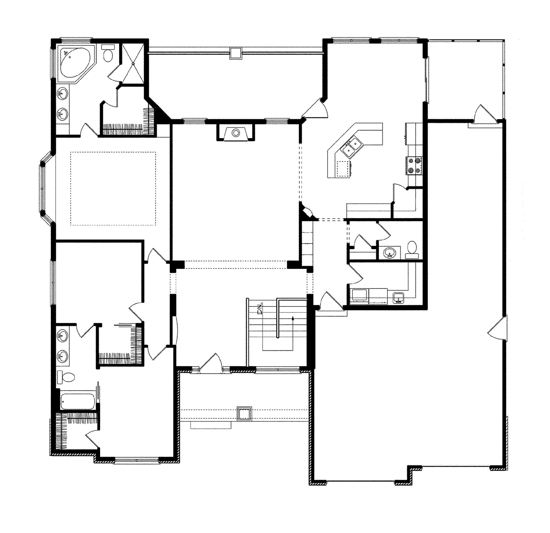Home plan 012217: Traditional ranch with modern features
