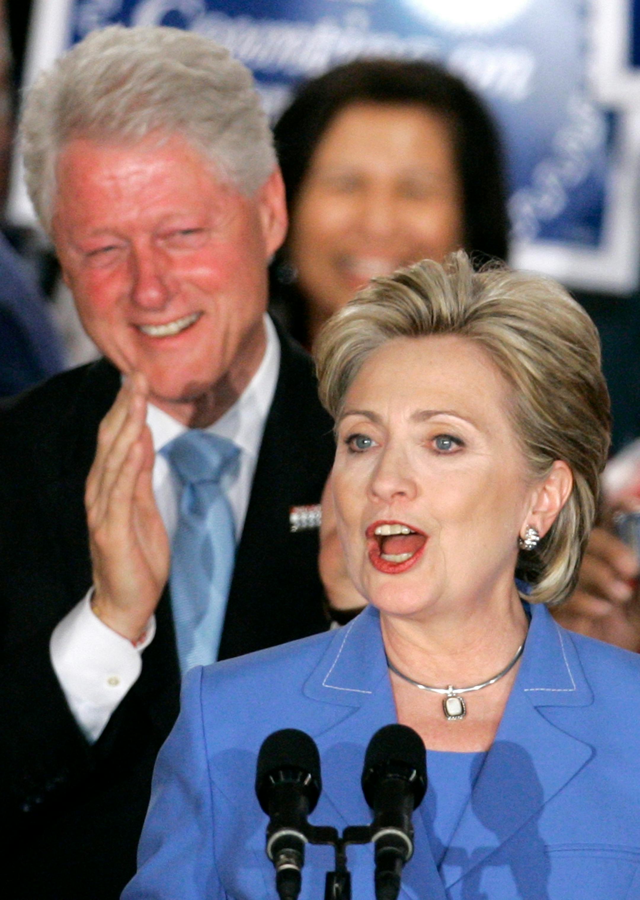 Sen. Hillary Rodham Clinton declared she'd keep fighting Tuesday, saying: "It's full speed to the White House."