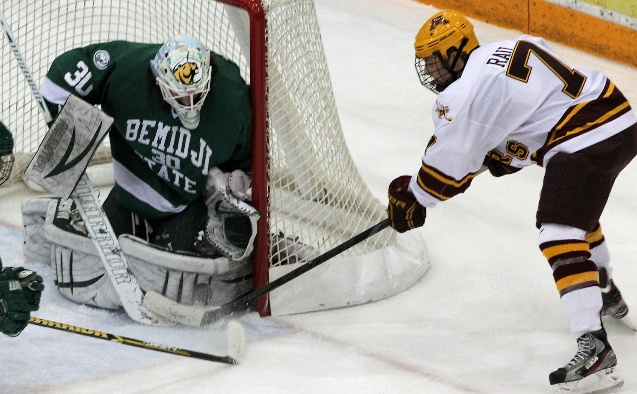 Kyle Rau, the U’s second-leading scorer, hopes to have himself positioned for big goals in the postseason.