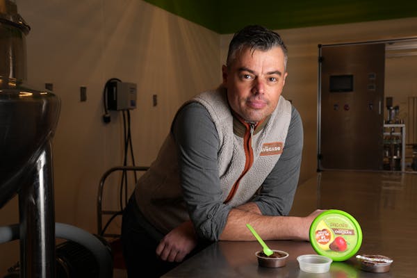 Greg D’Alessandro, founder and CEO of D’Avocado, with the 2-ounce EVOH cups that have become nearly impossible for small companies like his to pur