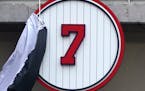 Former Twins star Joe Mauer's No. 7 was retired in a ceremony at Target Field on June 15.