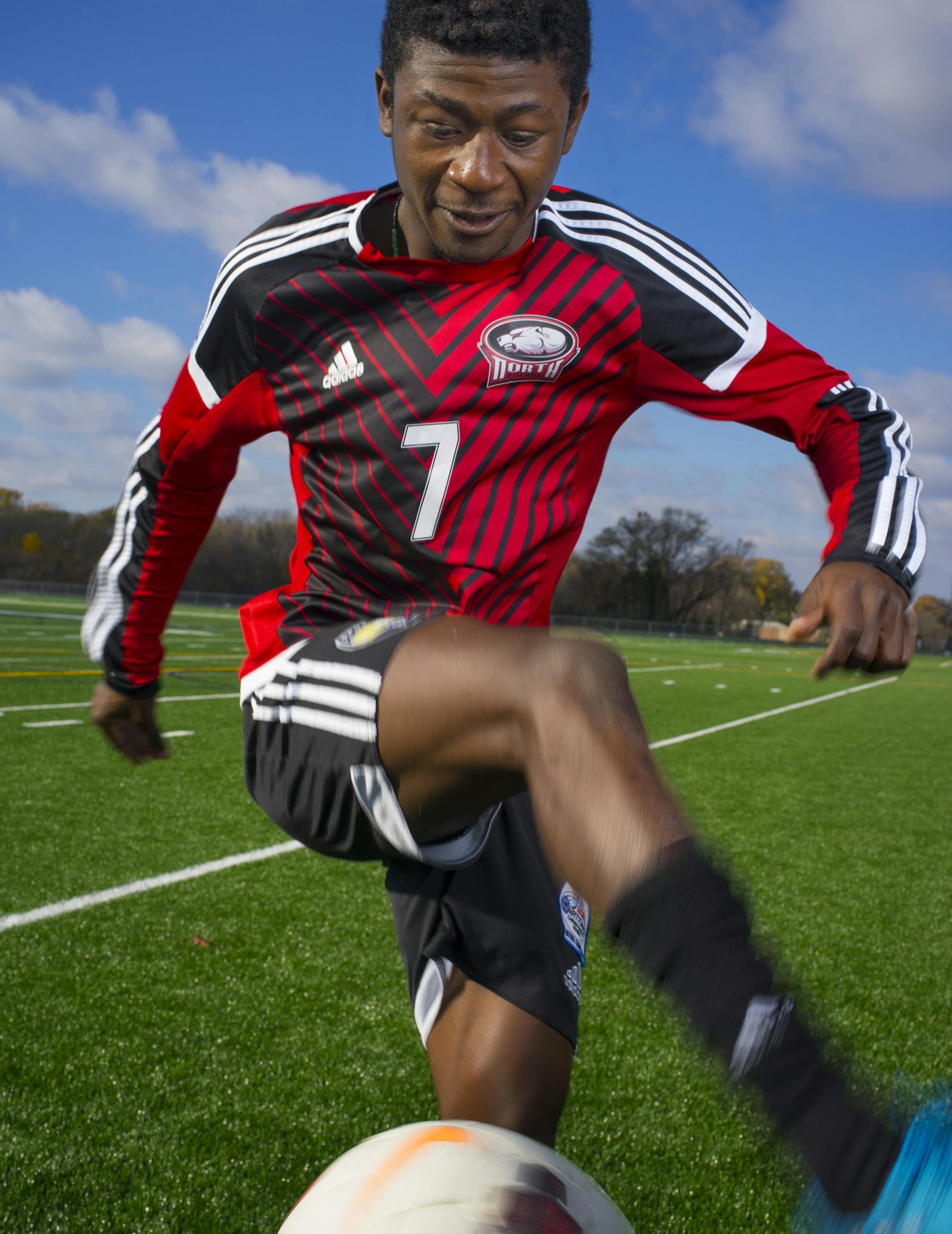 North St. Paul's Ata Claremond is the boys' Metro Player of the Year in soccer. ] Richard Tsong-Taatarii/rtsong-taatarii@startribune.com