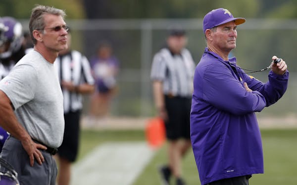Vikings General Manager Rick Spielman and coach Mike Zimmer