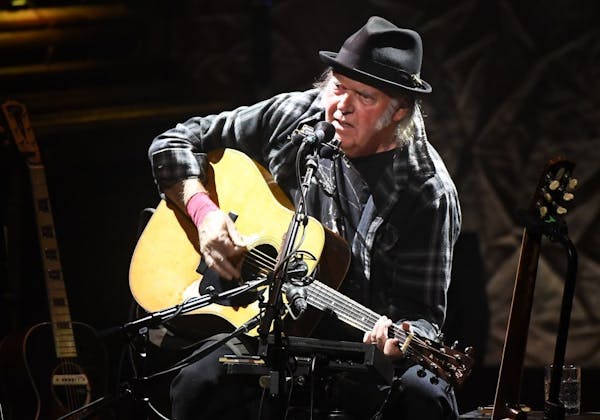 Neil Young performed Saturday, Jan. 26, 2019 at the Pantages Theater in Minneapolis, Minn.