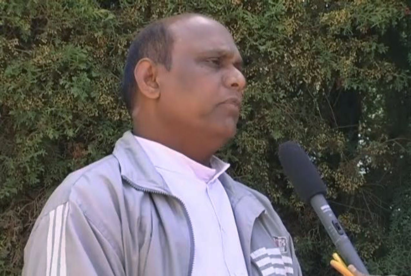 This image taken from television shows the Rev. Joseph Palanivel Jeyapaul speaking to a journalist in Ootacamund in southern India, Tuesday, April 6, 2010. Jeyapaul, charged with sexually assaulting a teenage parishioner in Minnesota, said Tuesday he would willingly leave his native India and try to clear his name in the courts if the United States tried to extradite him. (AP Photo/NDTV) INDIA OUT TV OUT NO SALES CREDIT MANDATORY