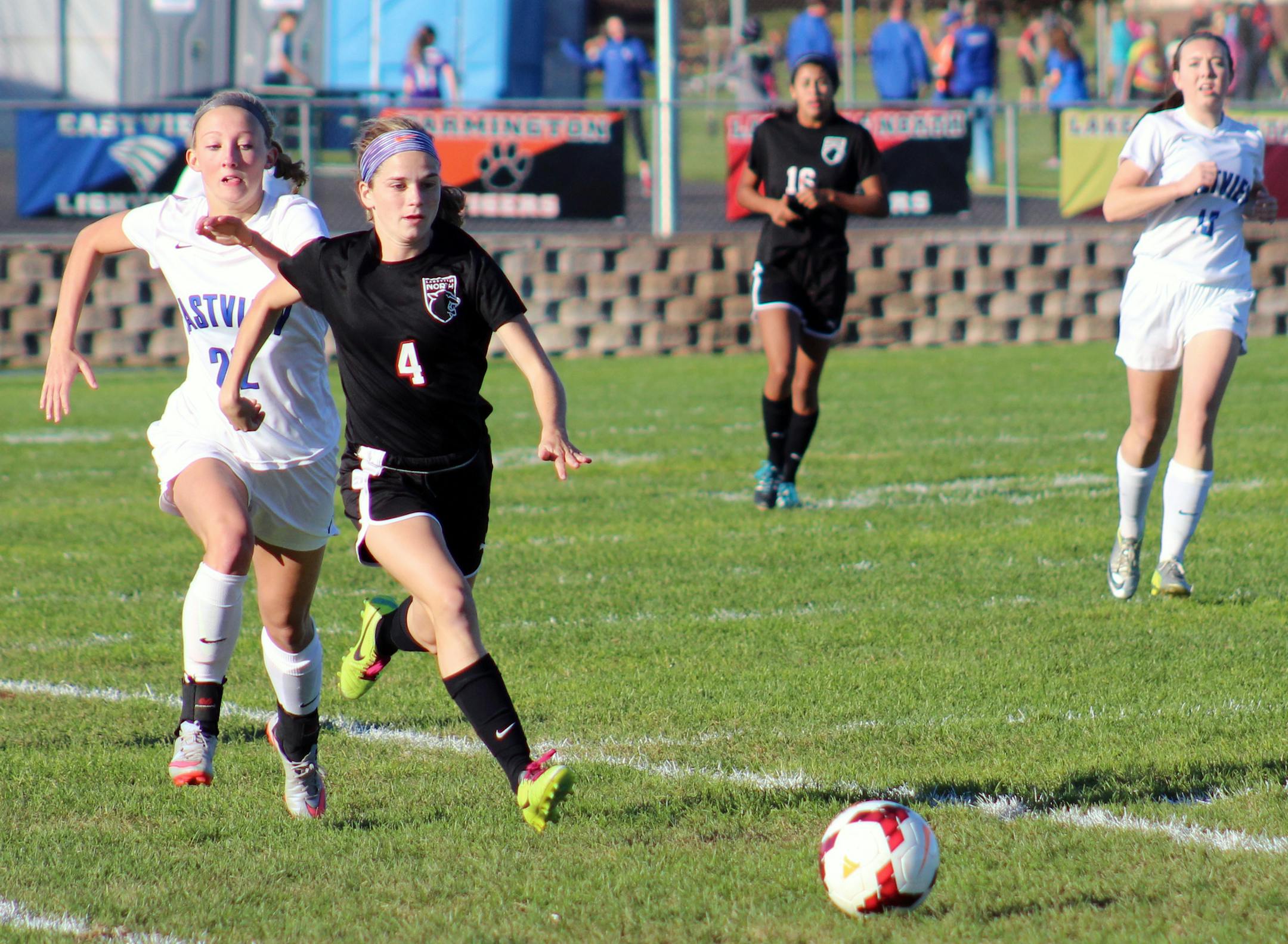 Lakeville North's Hannah Cade (4), the Star Tribune Girls' Soccer Metro Player of the Year.