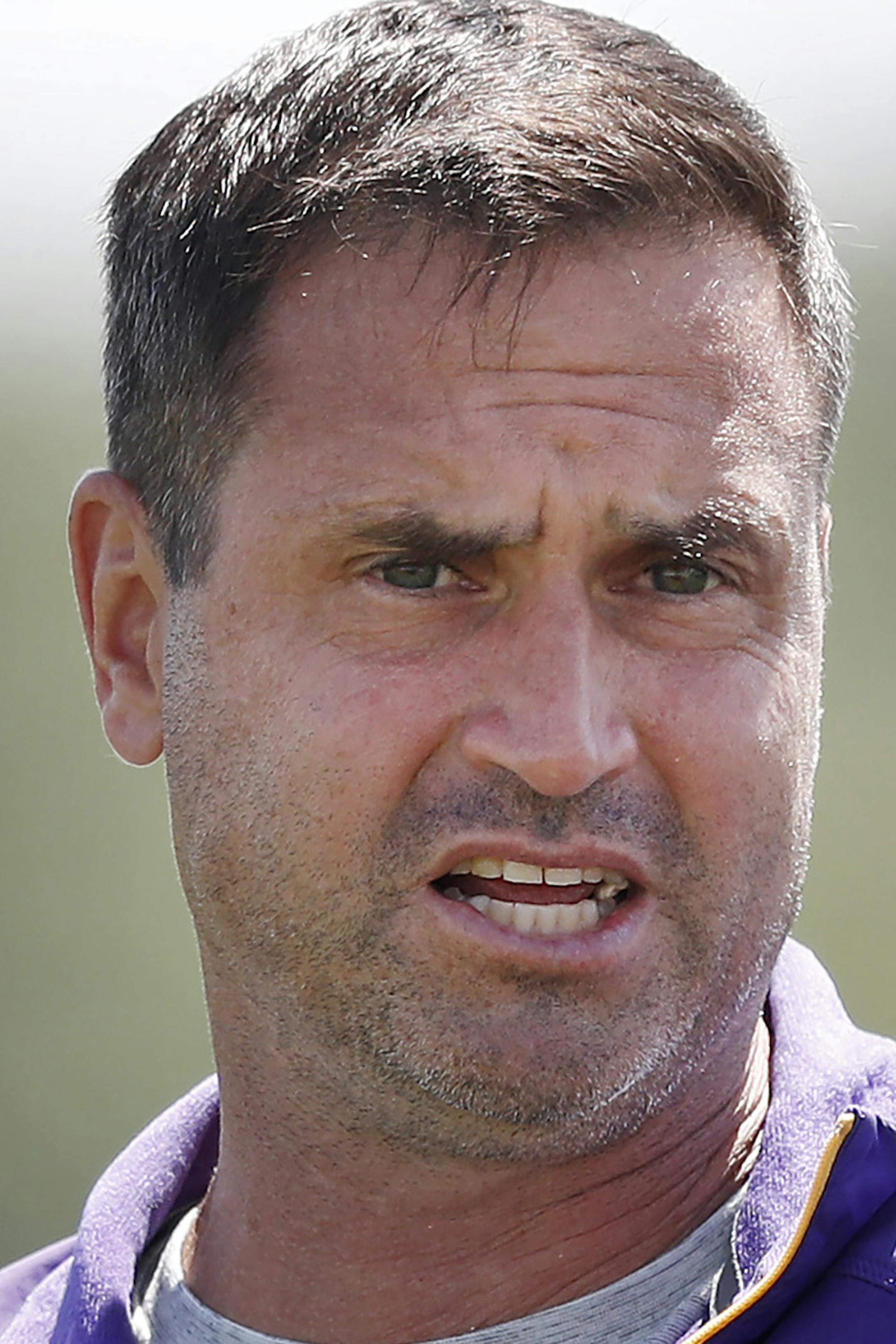 Minnesota Vikings special teams coach Mike Priefer. ] CARLOS GONZALEZ cgonzalez@startribune.com - July 30, 2016, Mankato, MN, Minnesota State University, Mankato, Minnesota Vikings Training Camp