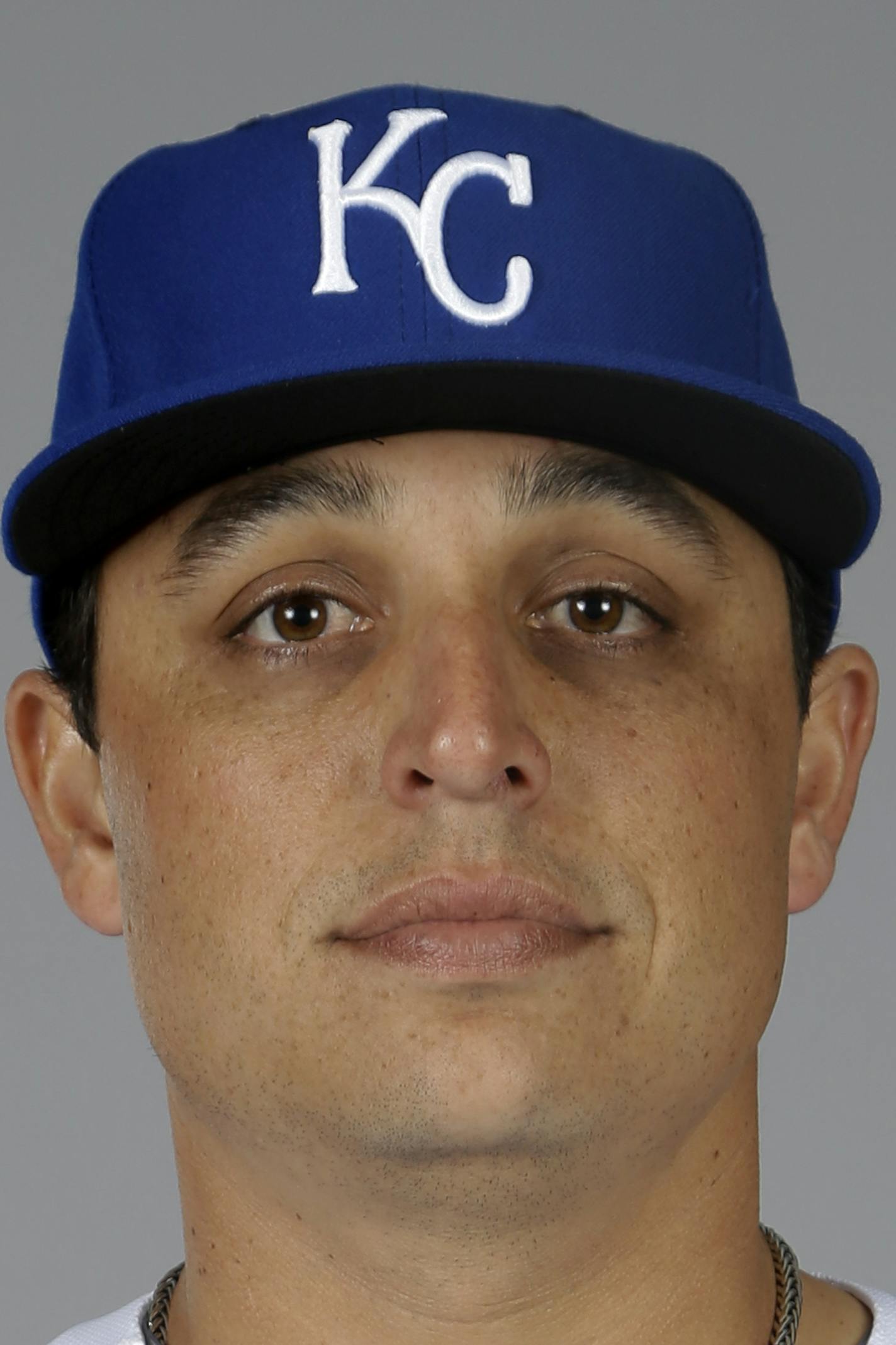 This is a 2014 photo of Jason Vargas of the Kansas City Royals baseball team. This image reflects the Royals active roster as of Monday, Feb. 24, 2014, when this image was taken. (AP Photo/Tony Gutierrez) ORG XMIT: AZTG150