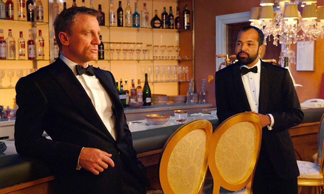 Daniel Craig and Jeffrey Wright in “Casino Royale,” a remake of the 1967 non-canon Bond film.