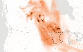 Wildfire smoke from Sunday to Tuesday.