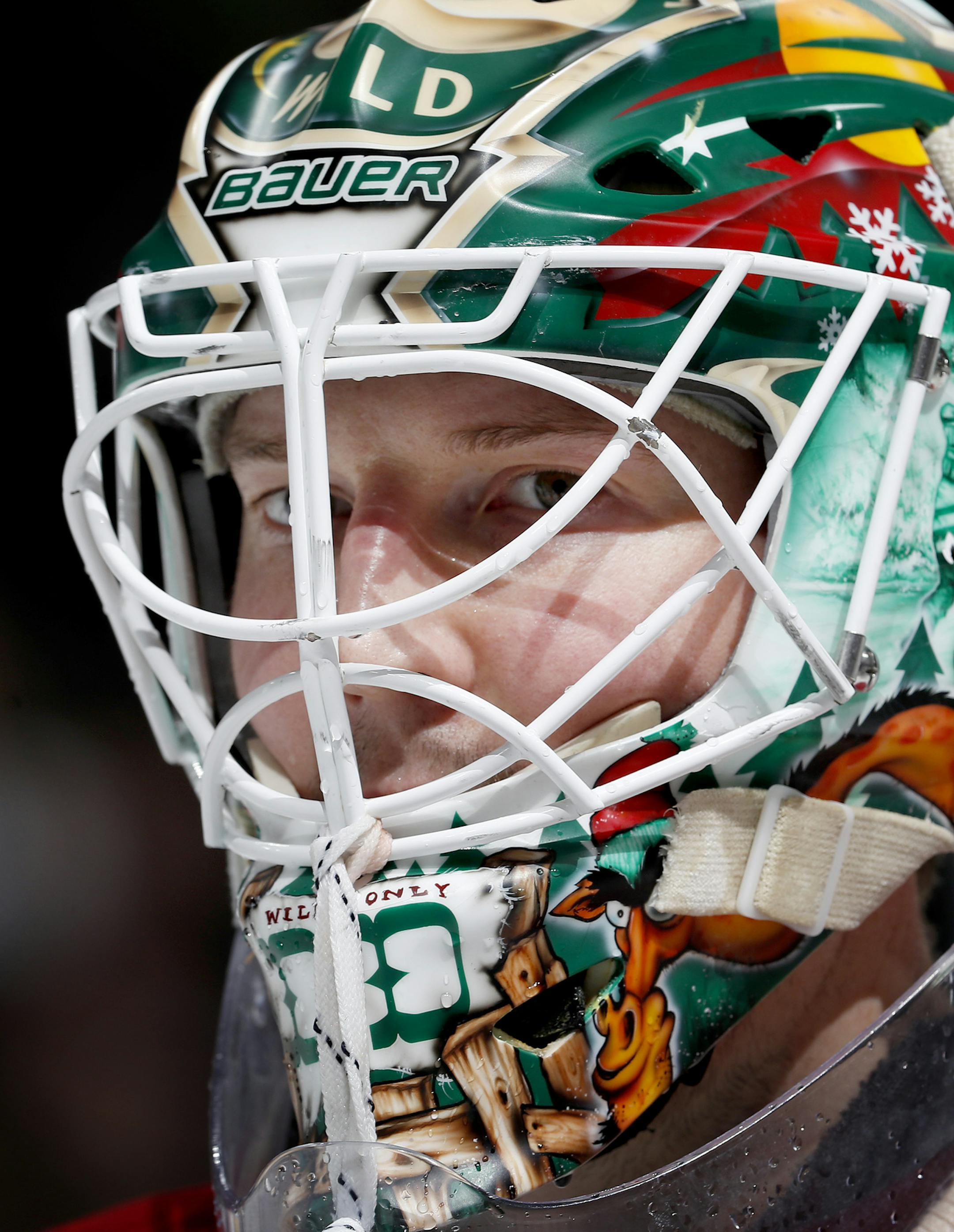 Minnesota Wild goalie Devan Dubnyk (40). ] CARLOS GONZALEZ &#xef; cgonzalez@startribune.com - January 26, 2017, St. Paul, MN, Xcel Energy Center, NHL, Hockey, St. Louis Blues at Minnesota Wild