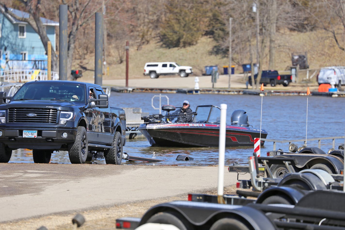 Walleye fishing is allowed continuously on the Mississippi River, and springtime action can be especially fast near Red Wing, Minn., where on busy days in March as many as 600 boats were launched by anglers from various locations on the Minnesota and Wisconsin sides of the river.