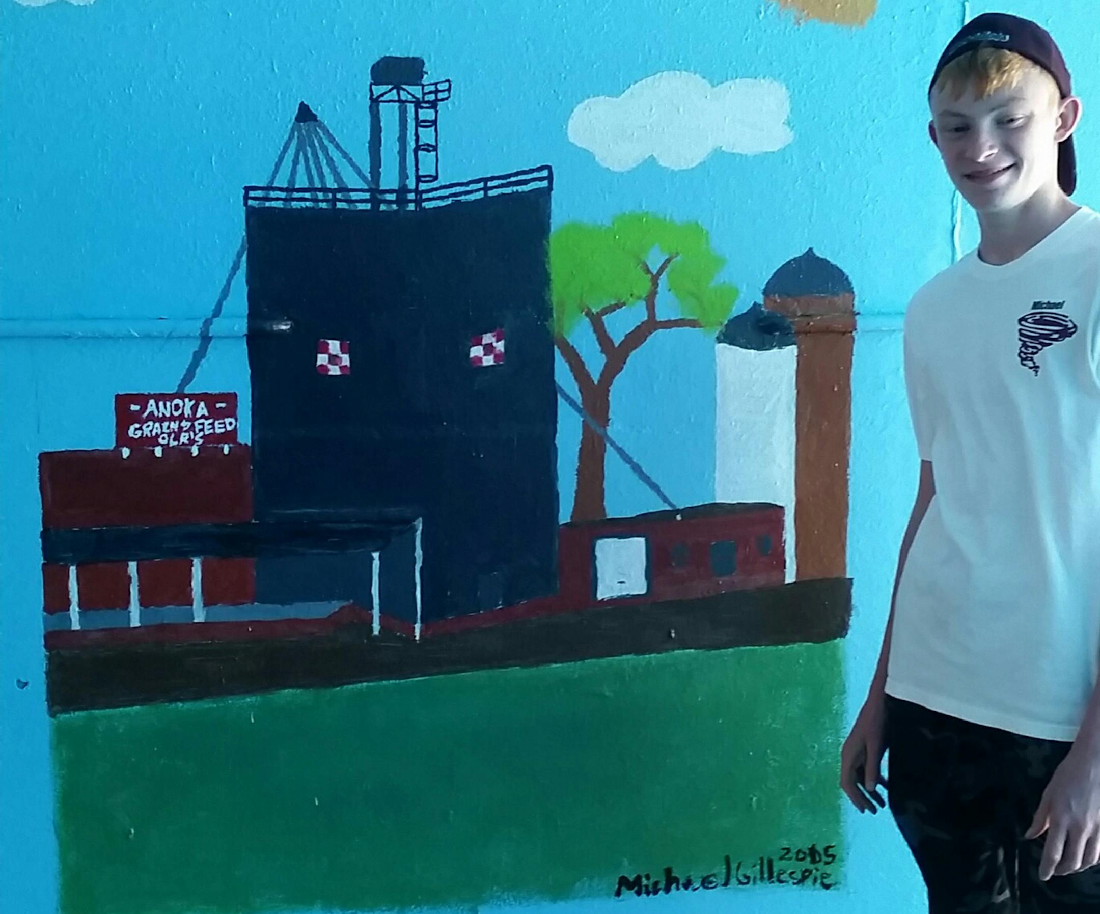 Anoka mural. Michael Gillespie. Photo by Anna Pratt
