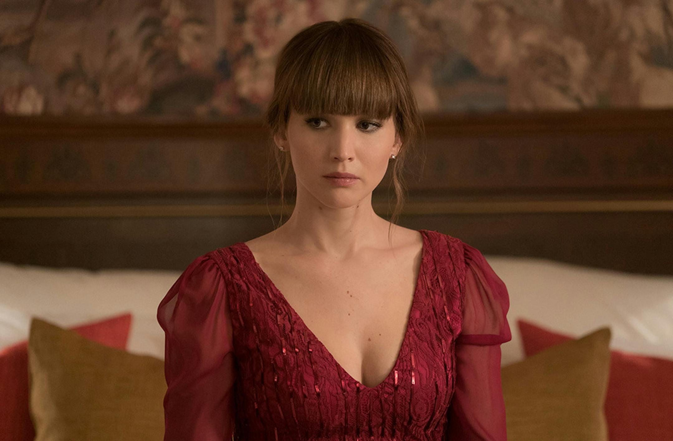 Jennifer Lawrence stars in "Red Sparrow," in a role that has a superficial resemblance to Marvel's Black Widow. (Murray Close/Fox/TNS) ORG XMIT: 1224272