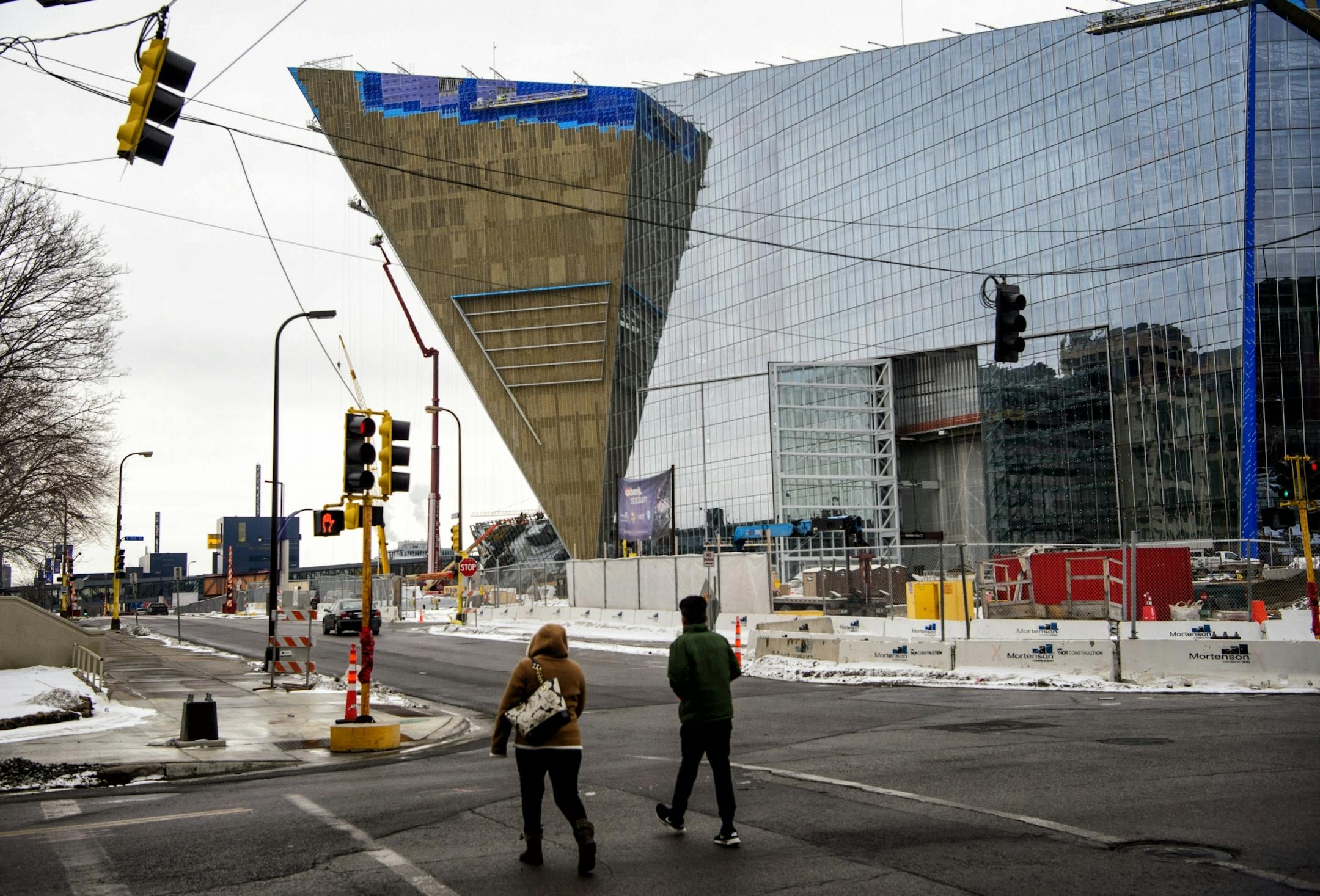 US Bank Stadium where the Minnesota Vikings will play in six months.