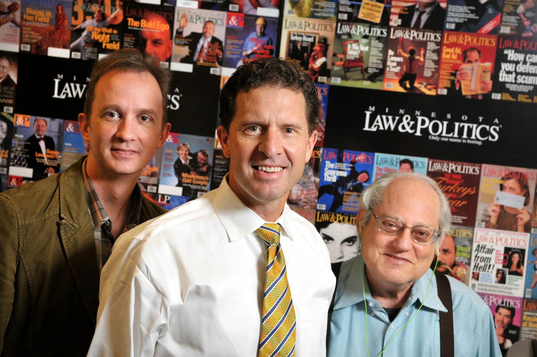 Executive editor Adam Wahlberg, publisher Bill White and editor in chief Steve Kaplan of Minneapolis-based Law & Politics. The magazine, which appears six times a year, has turned its Super Lawyers issue — first published in 1991 — into a big moneymaker and expanded the concept nationwide.