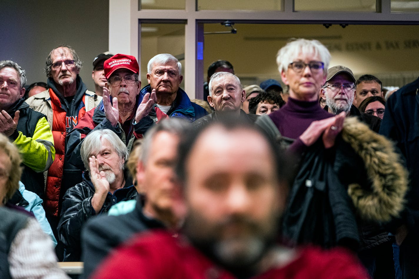 The meeting at which Beltrami County commissioners voted to deny refugee resettlement was well-attended.