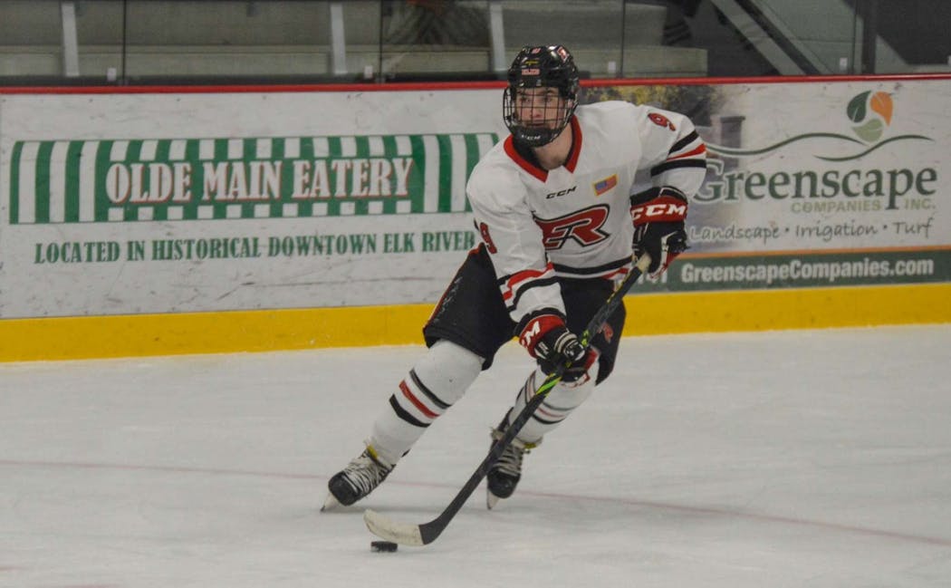 Blake Johnson has scored 10 goals with seven assists, leading Elk River/Zimmerman to a 5-1 start this season.