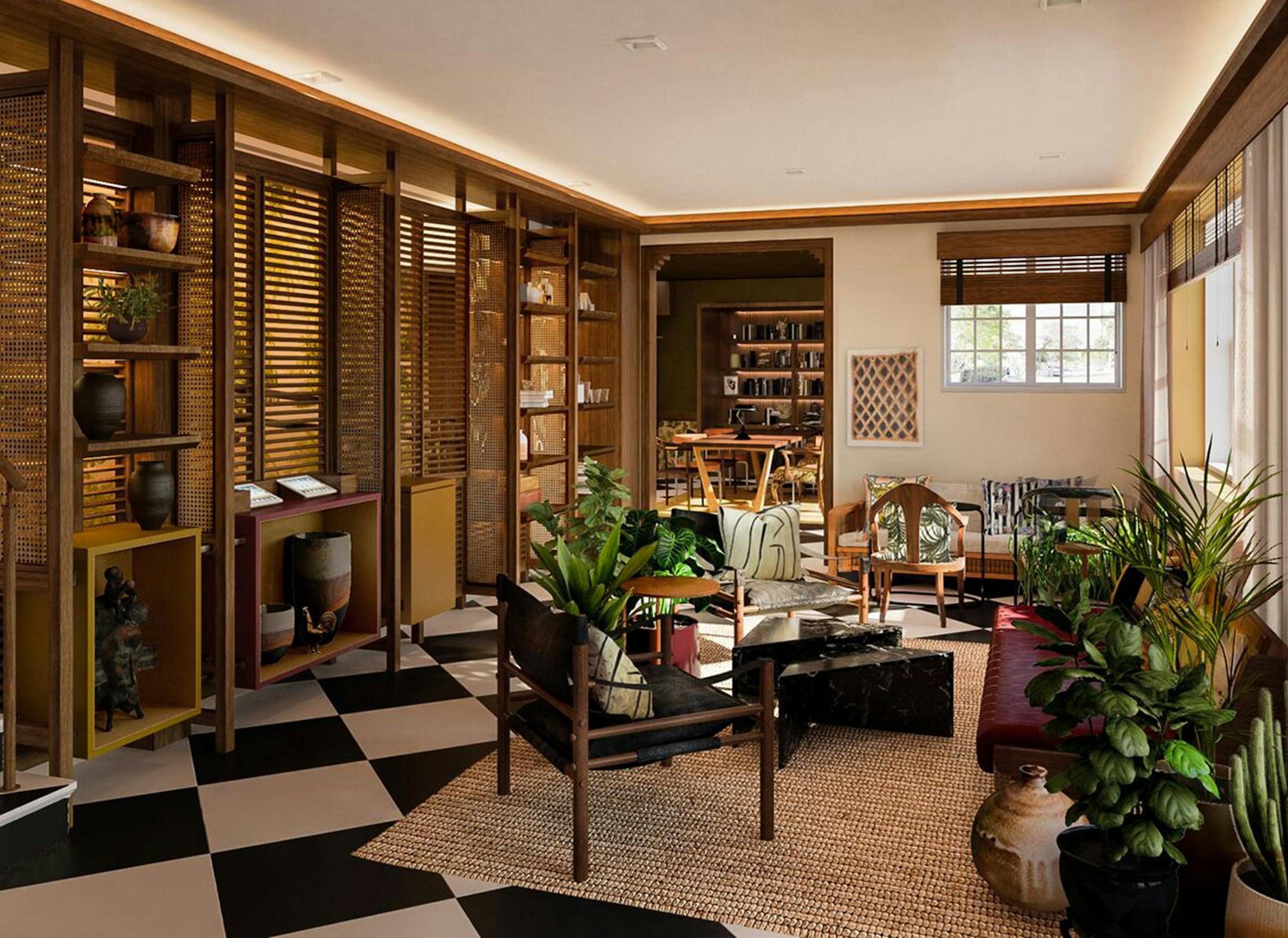 Rendering of lobby at Life House Little Havana. (Life House/TNS)