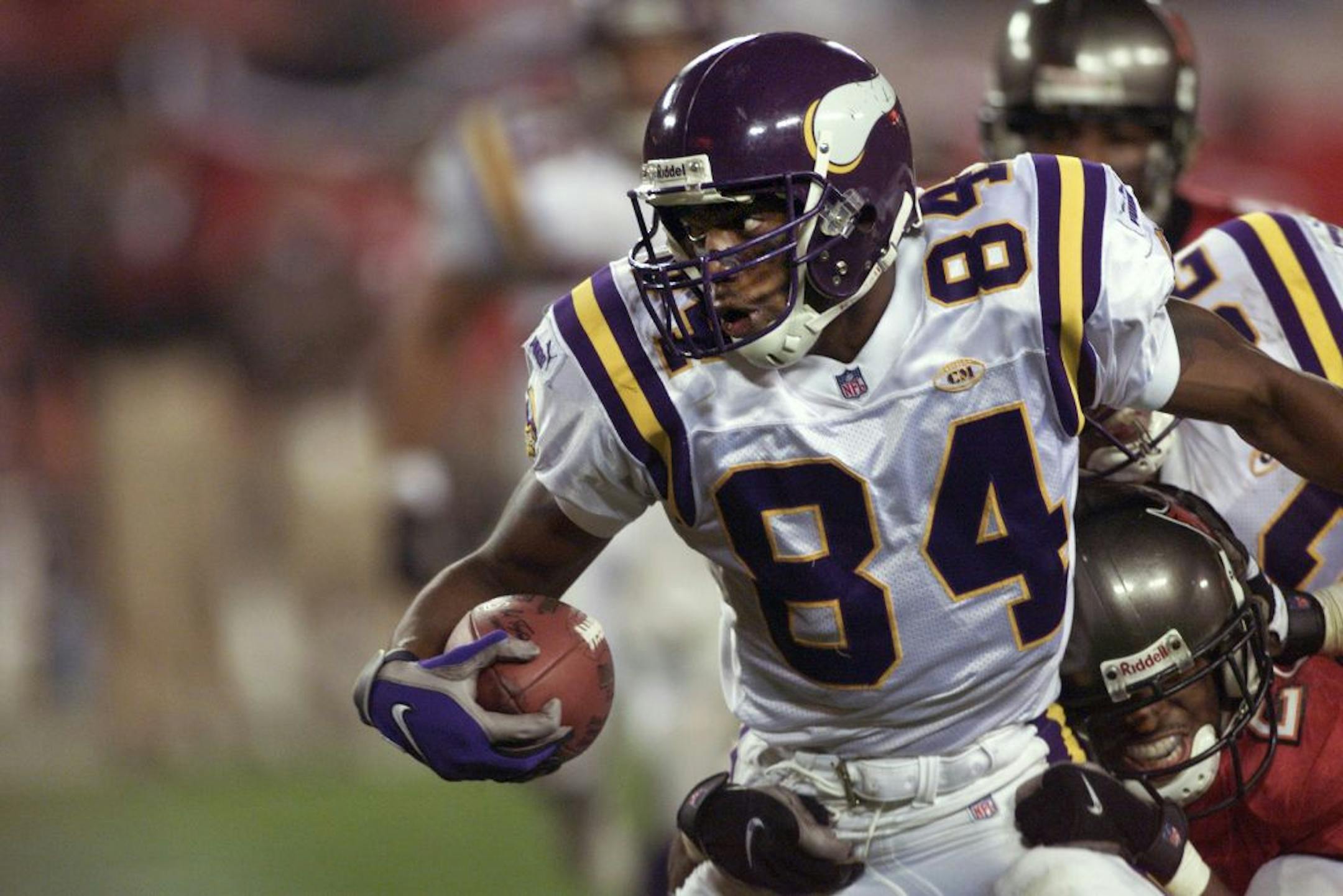 Randy Moss will return to the Metrodome for the first time as a regular-season visitor on Sept. 23 —assuming he hasn't agitated 49ers coach Jim Harbaugh too much by Week 3.