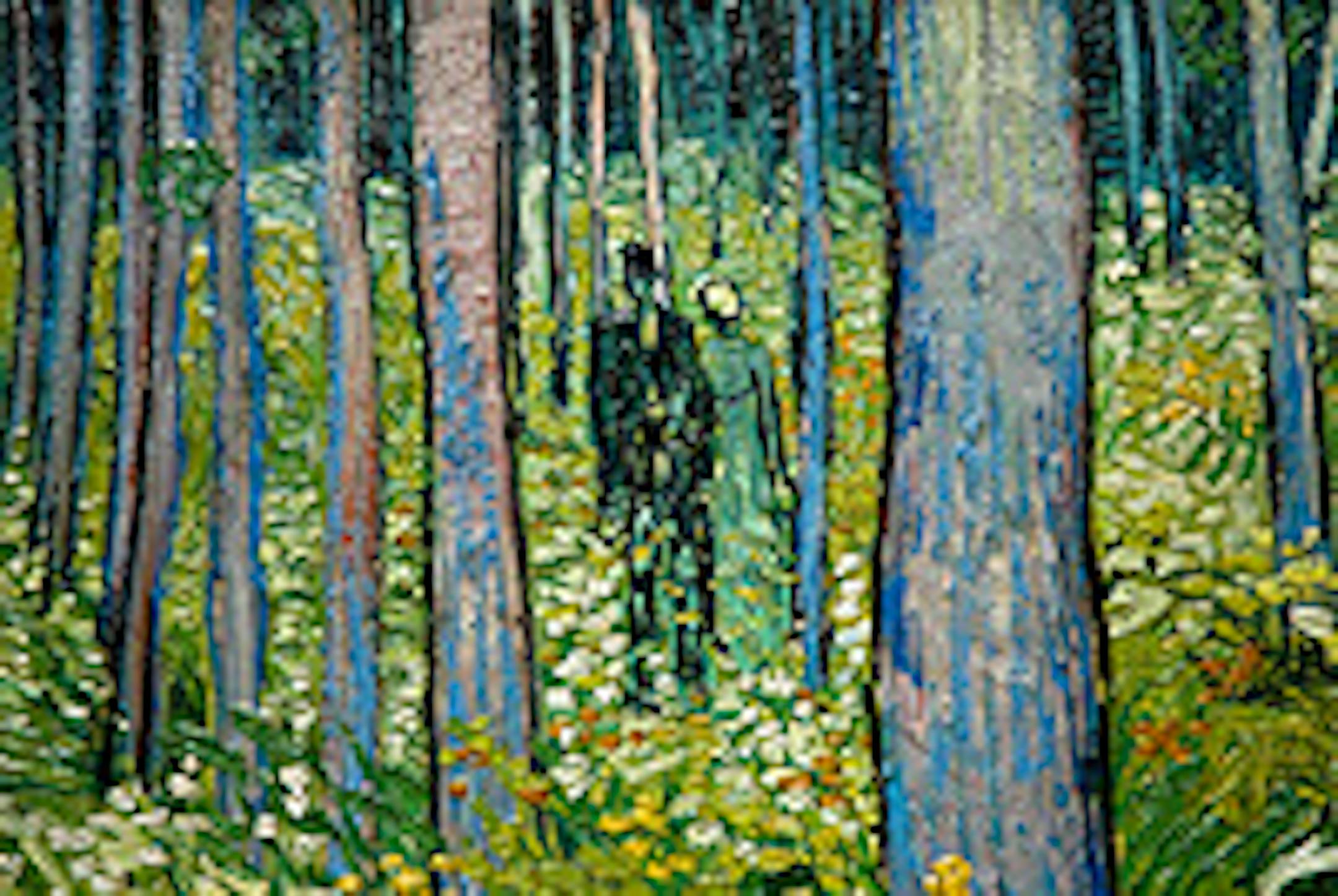 Van Gogh's "Couple Walking in the Forest" will come alive on the giant screen.
