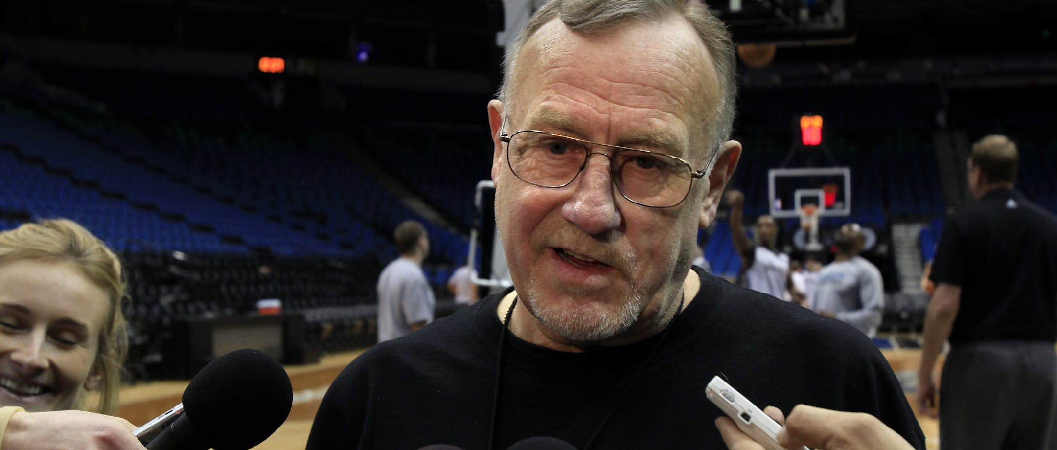 Timberwolves coach Rick Adelman talk to the media at Tatget Center in Minneapolis, MN on January 28, 2013. ] JOELKOYAMA•joel.koyama@startribune.com