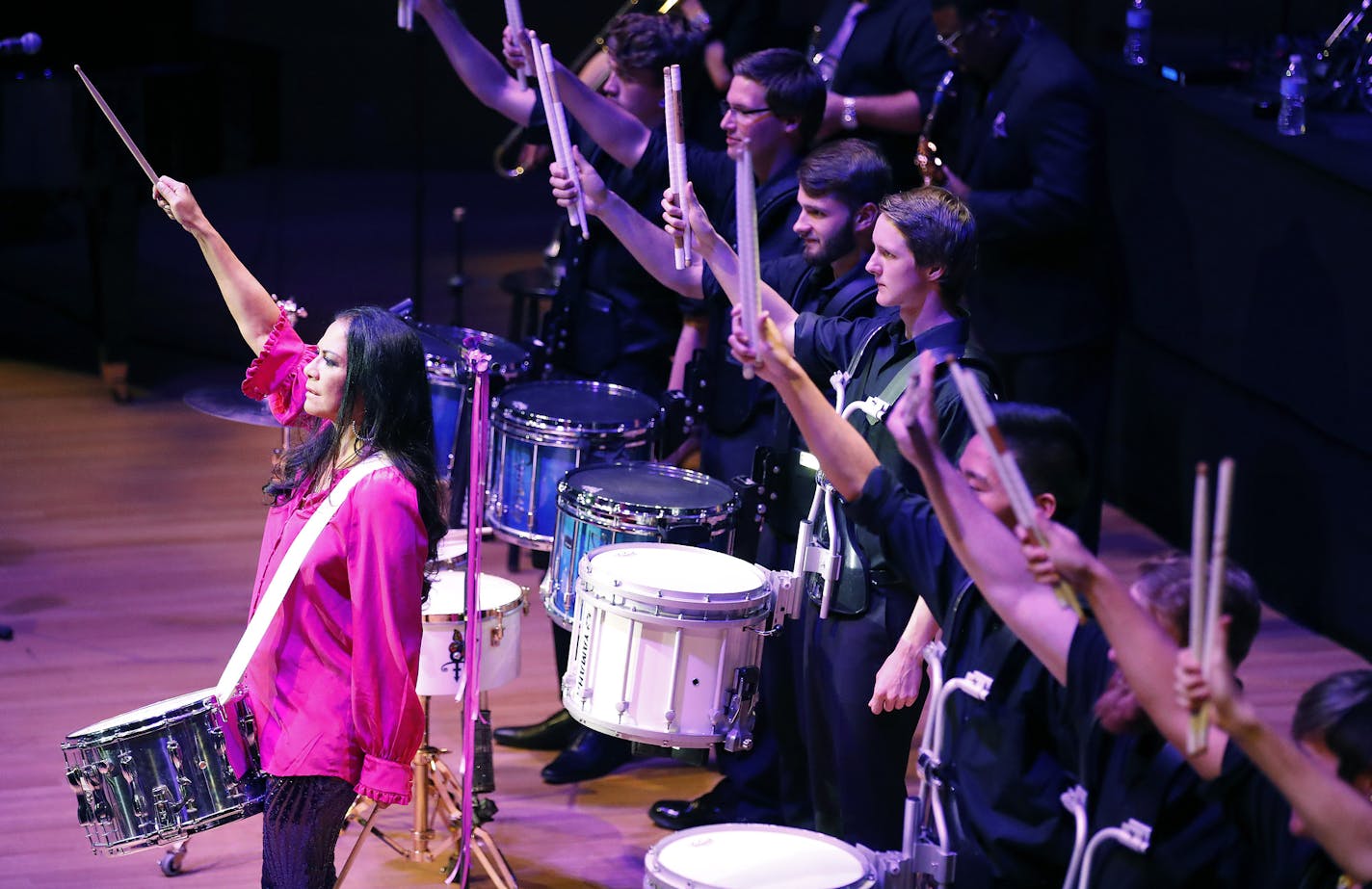 Sheila E. Benefit performed during the Purple Philanthropy Sheila E. Benefit Concert at Orchestra Hall in Minneapolis. ] CARLOS GONZALEZ cgonzalez@startribune.com - October 23, 2016, Minneapolis, MN, Sheila E tribute to Prince at Orchestra Hall