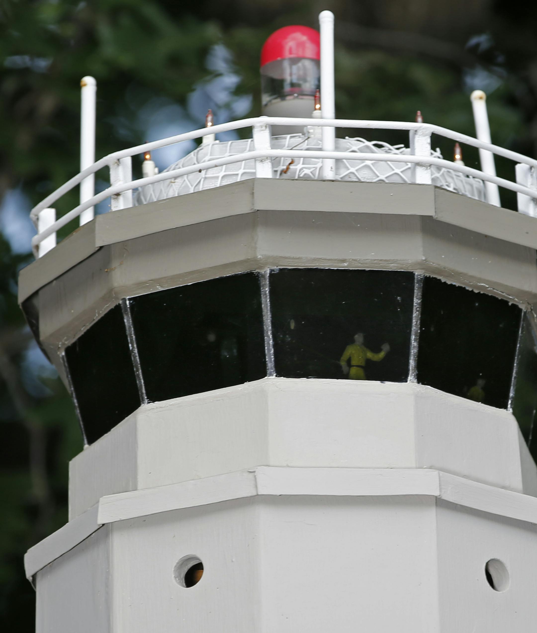 At his wren traffic control tower birdhouse, Bill Stibel has spared no detail in providing a home for the tiny international aviators.] Richard Tsong-Taatarii/rtsong-taatarii@startribune.com
