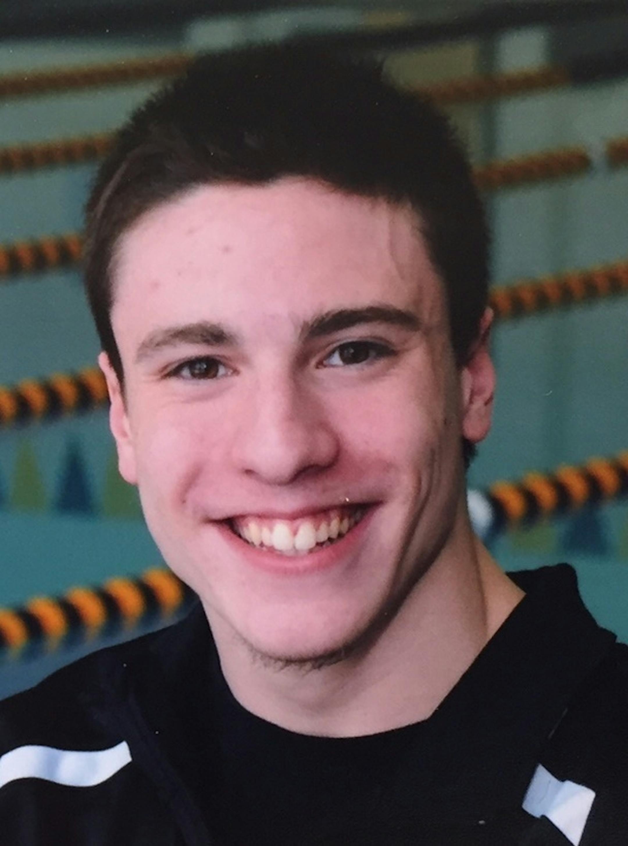 Jordan Greenberg, Eden Prairie swimming, sr., 2015-16
