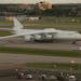 The Antonov 225, the world's largest plane in service, was parked on the tarmac at MSP Monday evening.