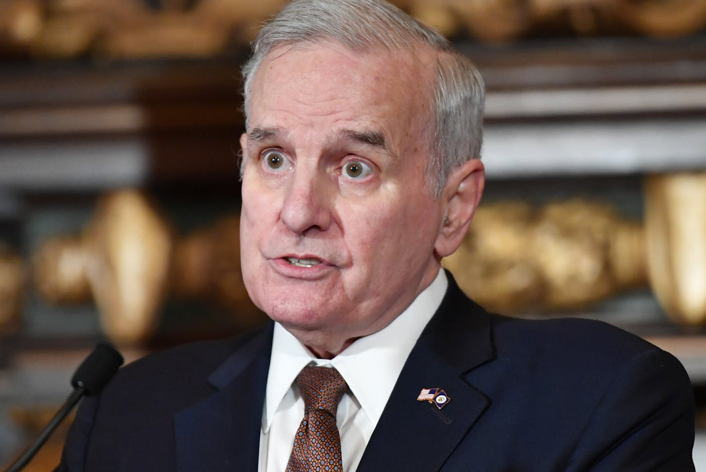 "I don't know what he's going to run on because his record as governor was so abysmal," Gov. Mark Dayton said of Republican gubernatorial candidate and predecessor Tim Pawlenty.