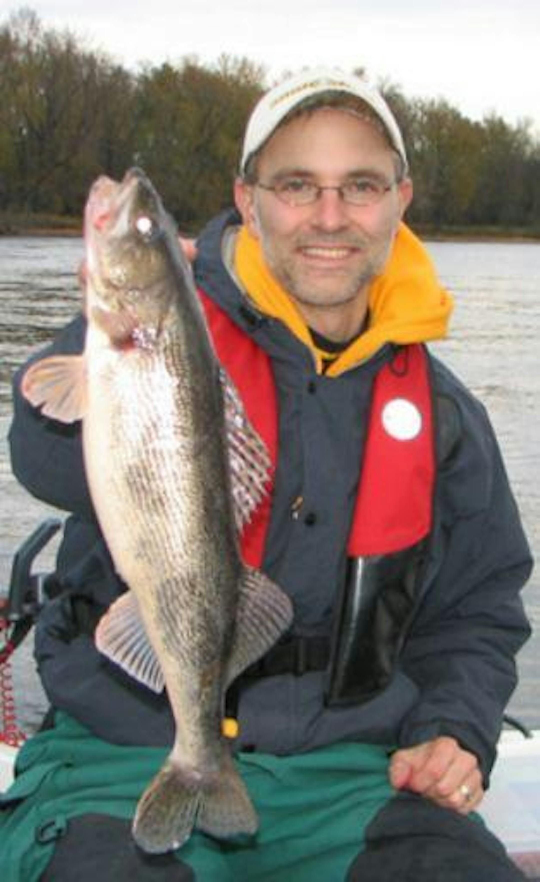Jason Hafen with a Pool 4 Sauger