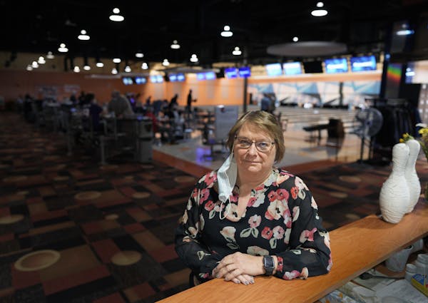 Pam DeMarce, owner of Wow Zone bowling alley and entertainment center in Mankato, which has been forced to shut down for the second time this year.